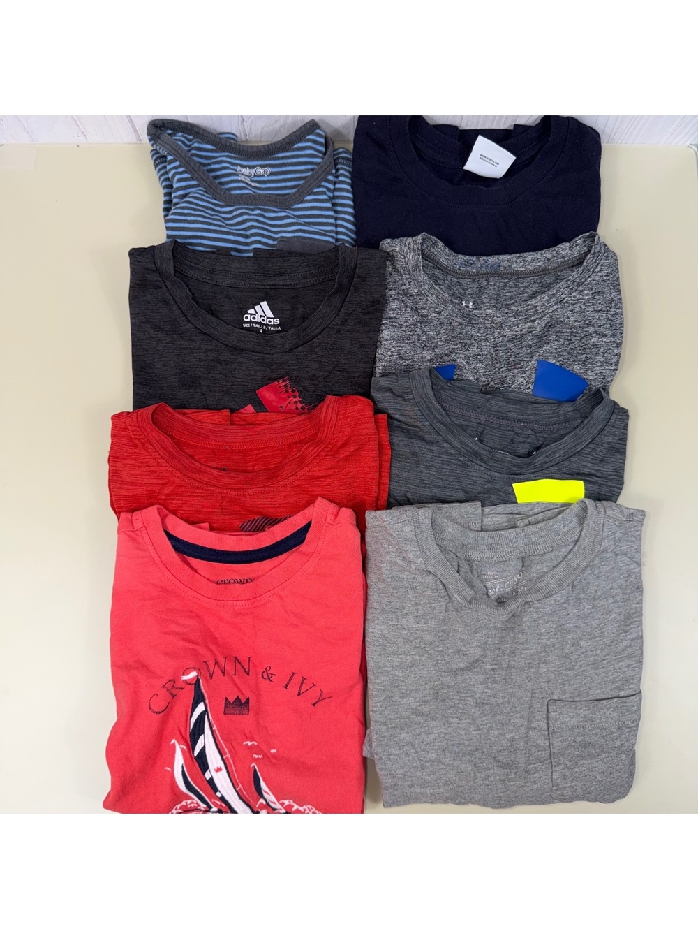 Boys Size 4 Mixed Brand 8-Piece Shirt Lot